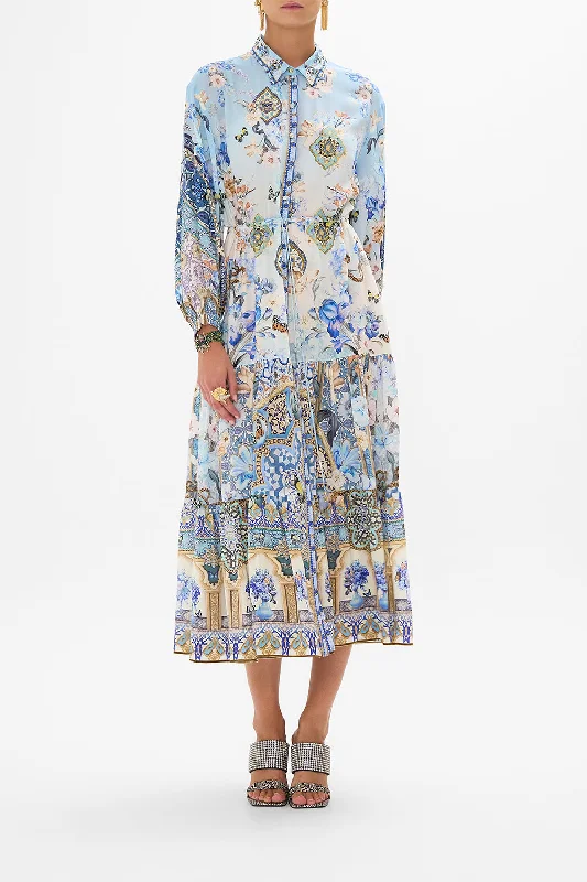 TIERED LONG SHIRT DRESS AL MANIAL PALACE MEMOIRSDesigner Dress