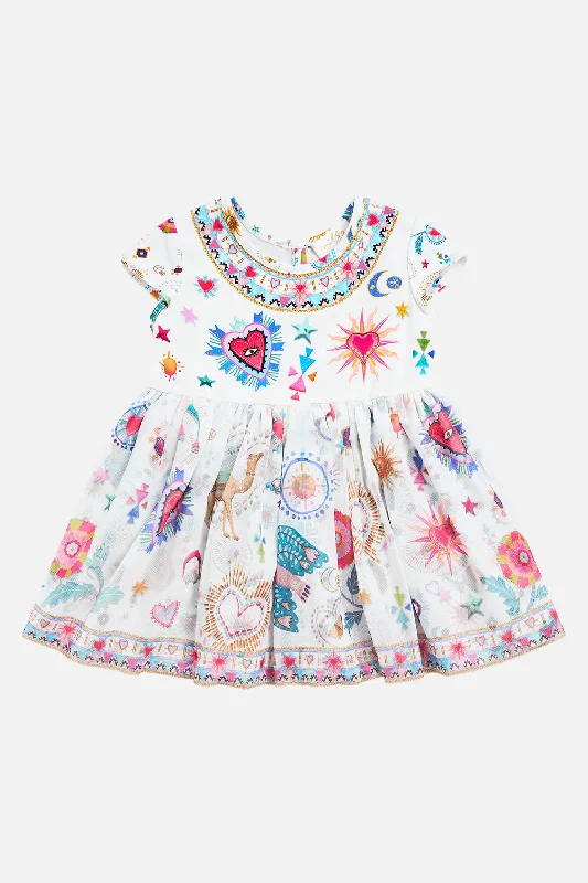 BABIES JERSEY TULLE DRESS RAINBOW ROADSVelvet Dress