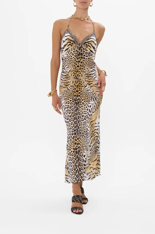 CHAIN DETAIL SLIP DRESS JAGUARPolka-dot Dress