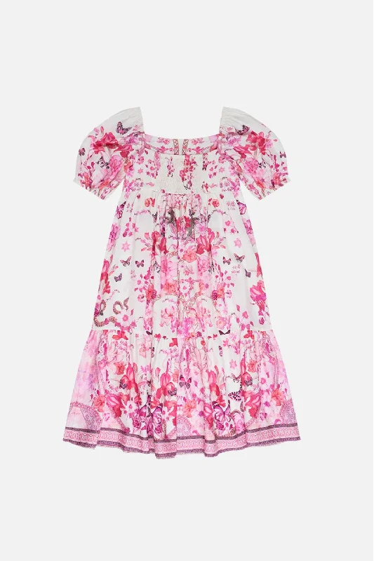 KIDS MIDI DRESS WITH PUFF SLEEVE 12-14 BOTANICAL NOVELLABridal Dress