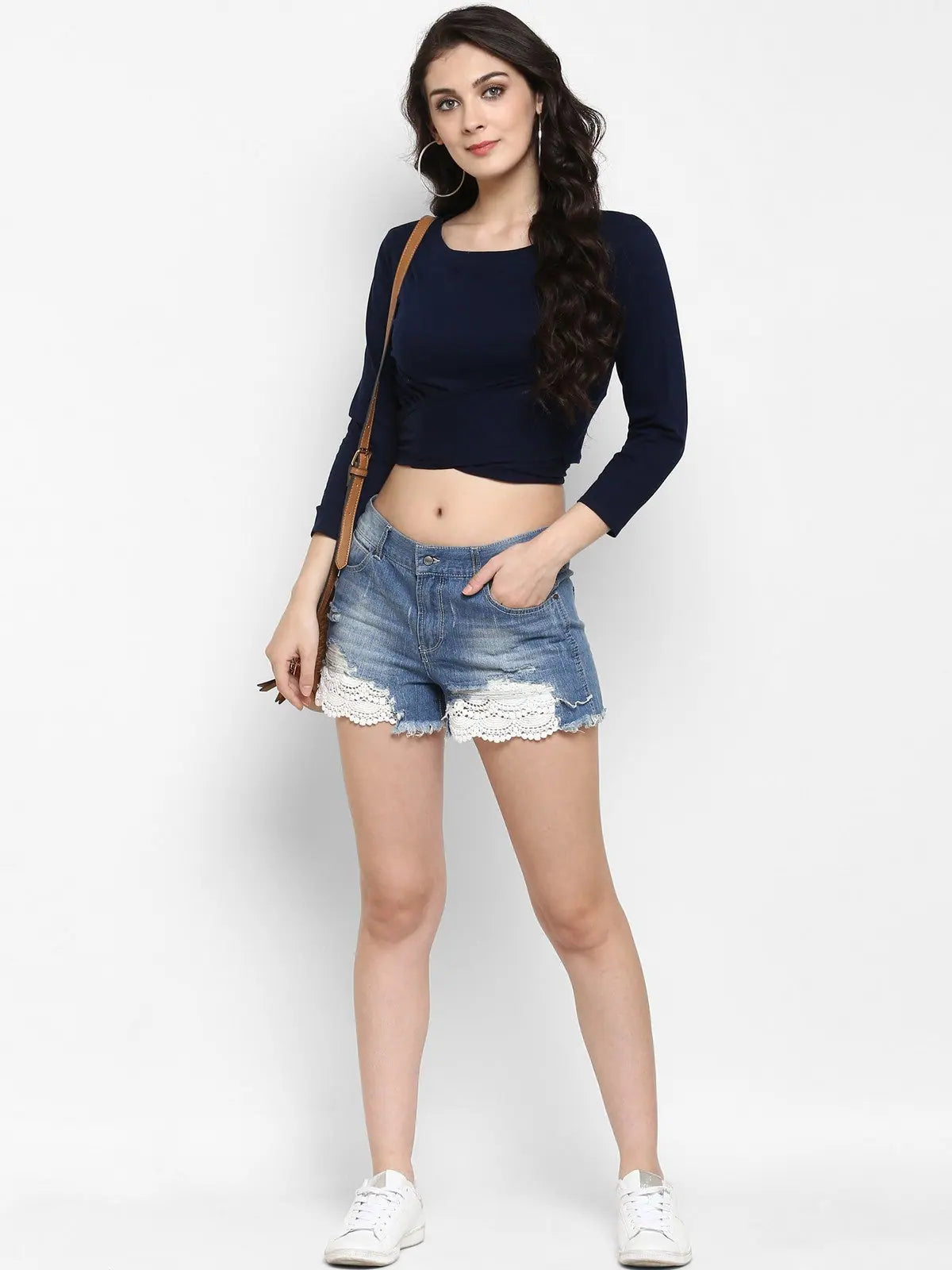 Knitted Knot Style Crop TopCroptopstitch