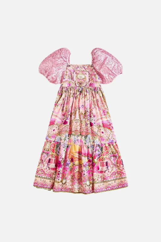 KIDS MIDI DRESS WITH PUFF SLEEVE 12-14 TOTALLY OZMOPOLITANUtility Dress