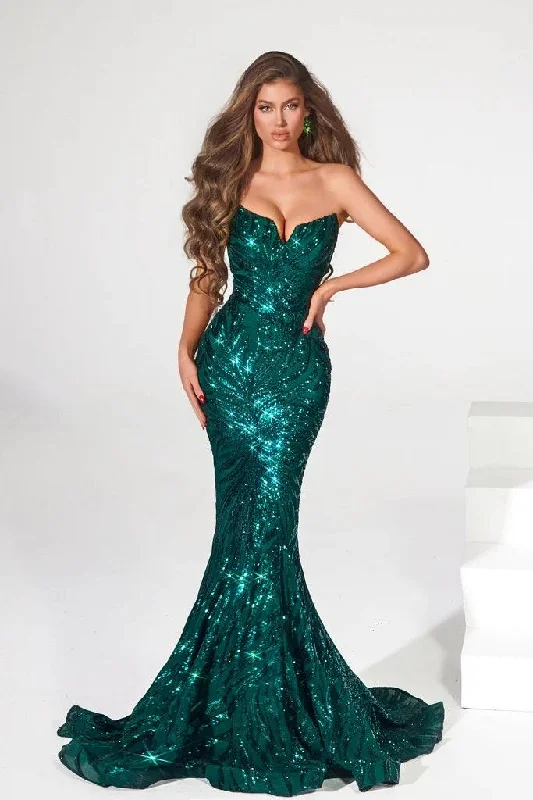 Portia and Scarlett PS22538 Long Strapless Mermaid Prom DressTightband