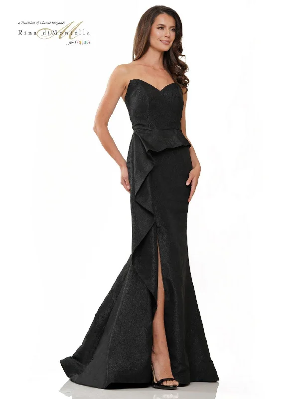 Rina di Montella RD2936 Long Strapless Formal DressTightrace