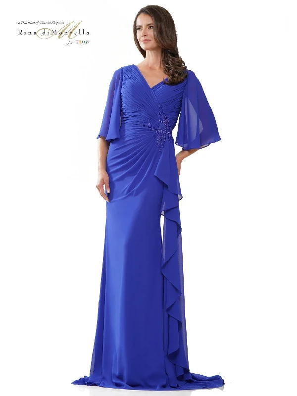 Rina di Montella RD2935 Long Mother of the Bride chiffon DressTightband