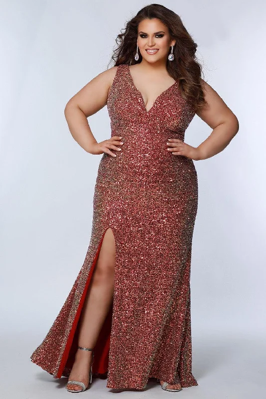 Sydneys Closet SC7339 Plus Size Long Formal Prom DressTightdeadline