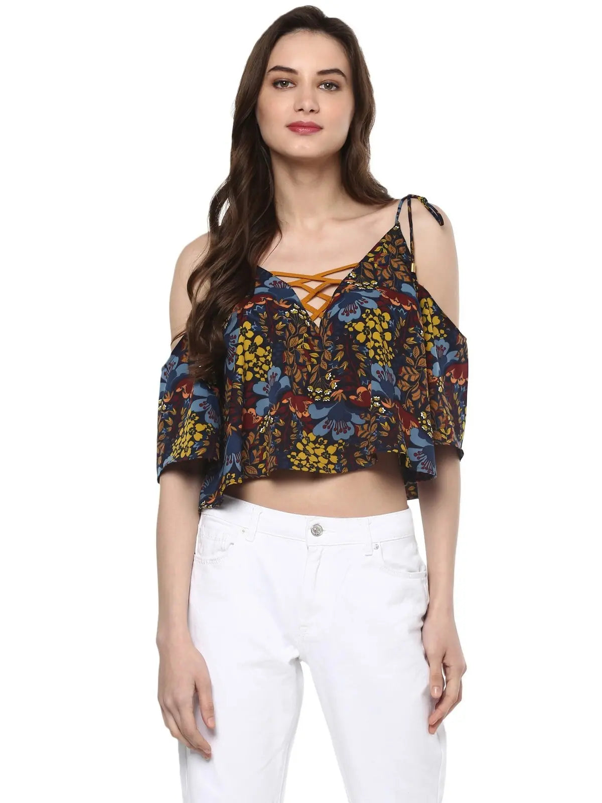 Pannkh Women's Floral Crop Top-PKT5139-XSCroptoplightweight