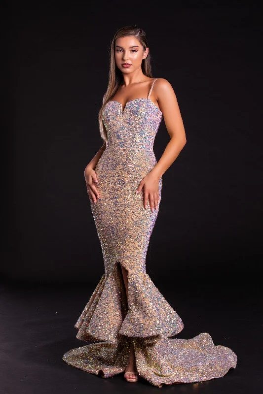 Portia and Scarlett PS21025 Long Formal Mermaid Prom GownTightstructure