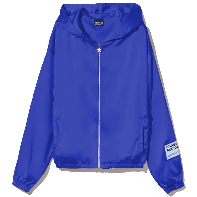 Comme Des Fuckdown Blue Polyester SweaterUrban Knit Tops