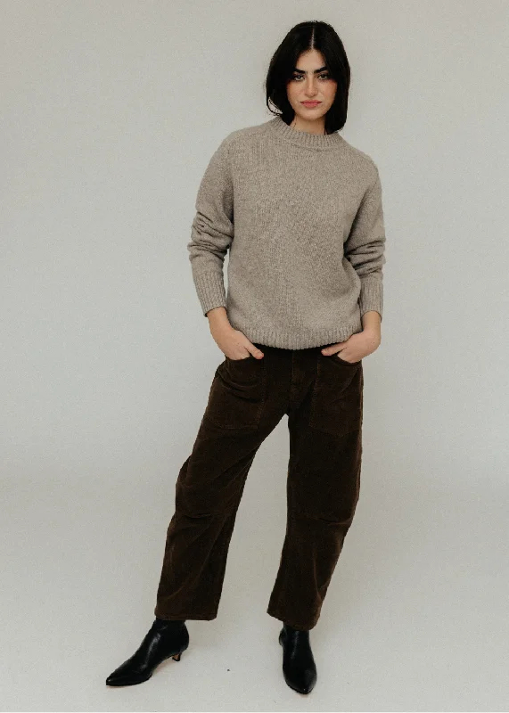 Extreme Cashmere N123 Bourgeois Sweater in MossRunning Knit Tops