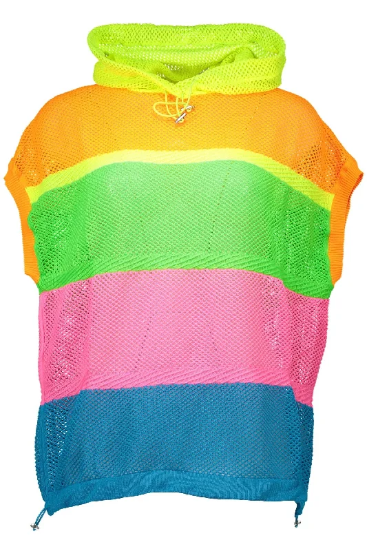 Love Moschino Multicolor Polyester Women SweaterPainted Knit Tops