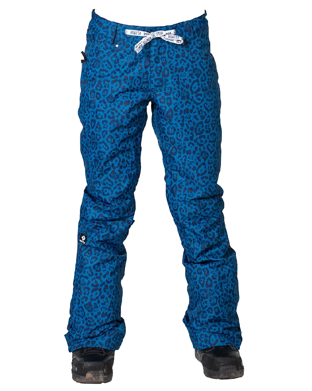 Cycling JacketsNikita Womens Cedar Slim Pant - Blue Cheetah - 2021