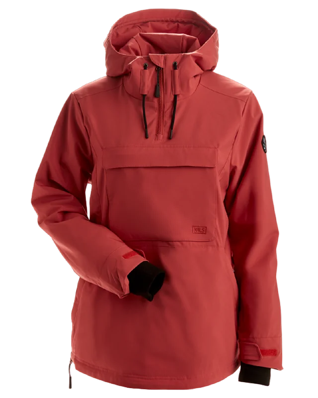 Zippered JacketsNils Brighton Anorak Women's Snow Jacket - Redwood