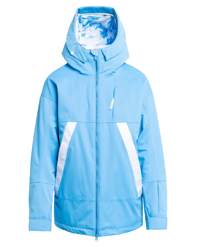 Linen JacketsRoxy Women's Chloe Kim Technical Snow Jacket - Azure Blue