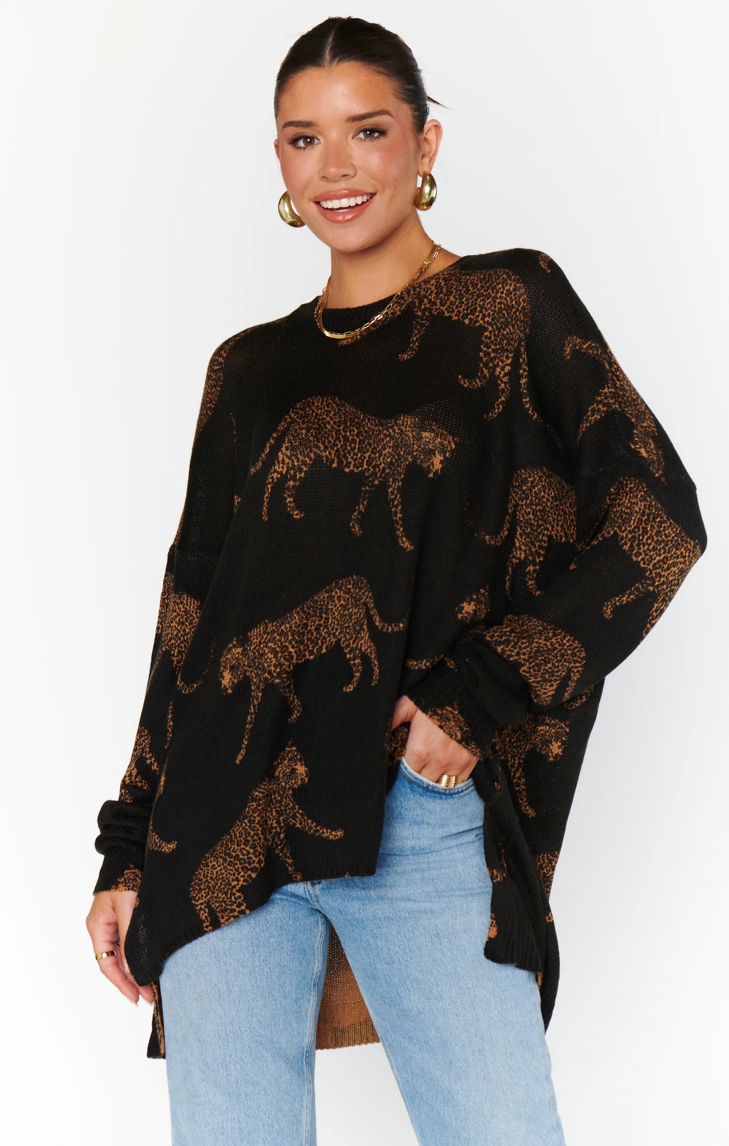 SHOW ME YOUR MUMU BONFIRE SWEATERLongline Knit Tops