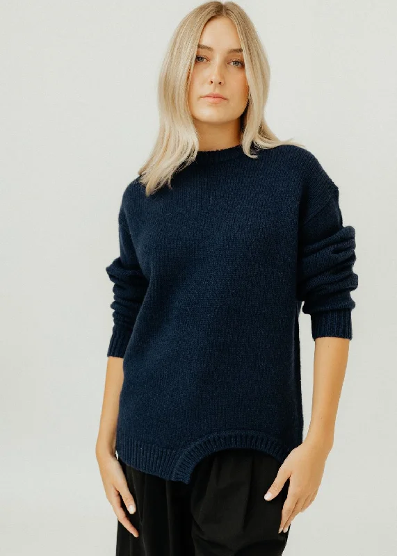 Tibi Soft Lambswool Sweater with Cutout DetailCycling Knit Tops