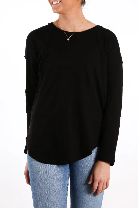 Mackenzie Long Sleeve Crew Black