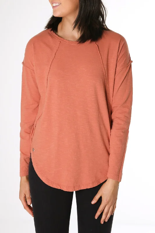 Mackenzie Long Sleeve Crew Copper