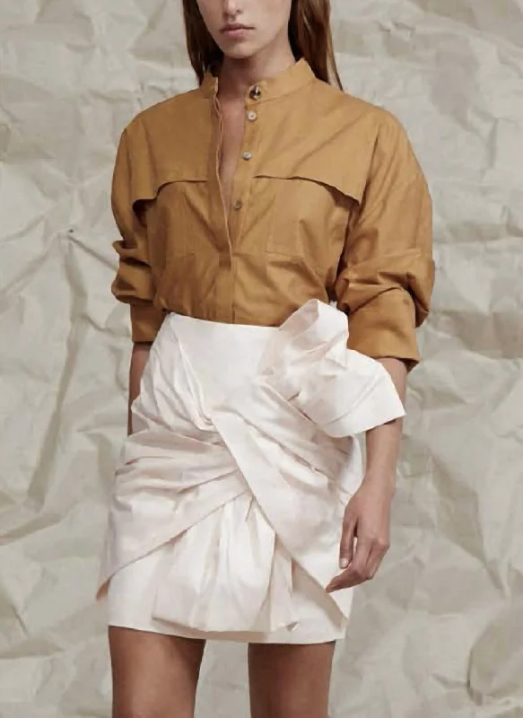 Bastor Shirt In TerracottaWrap Shirts