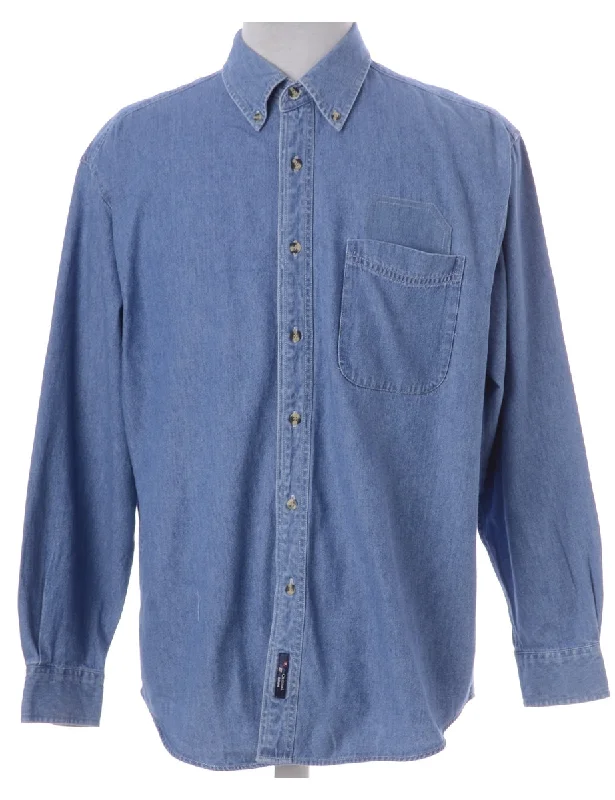 Label Callum Denim Double Pocket ShirtTunic Shirts