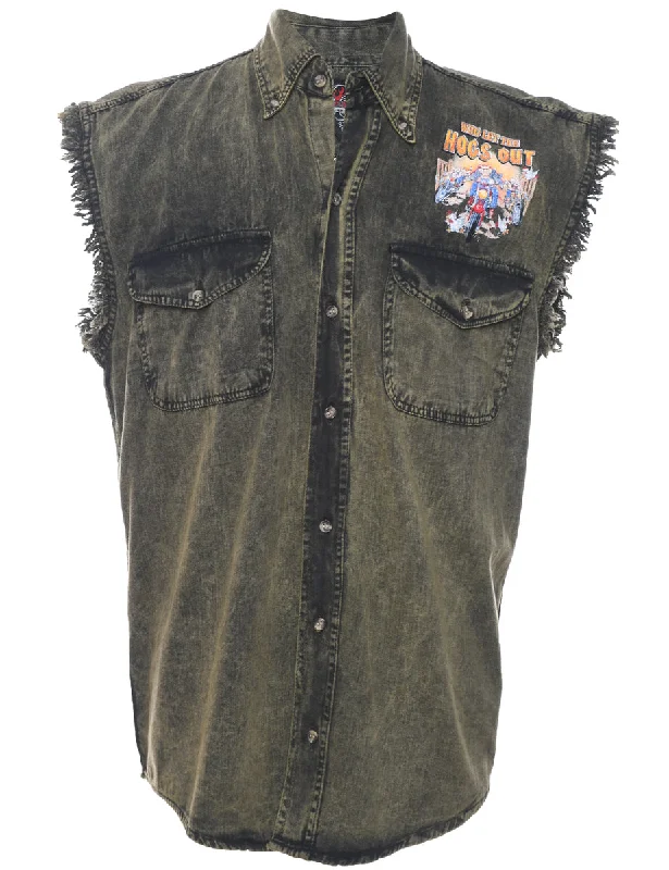 Hogs Out Denim Shirt - LLounge Shirts