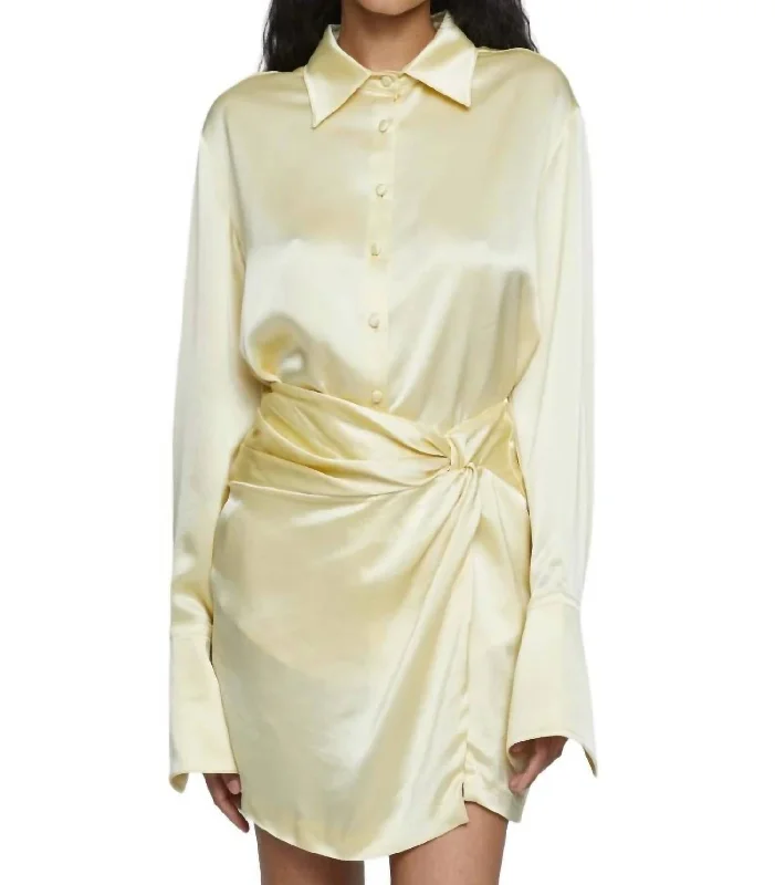 Lana Shirt In ChampagneMetallic Shirts