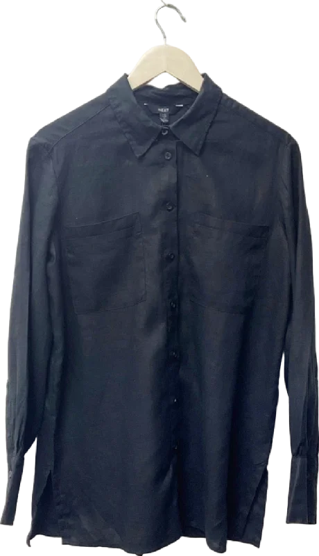 Next Black Linen Shirt UK 10Camping Shirts