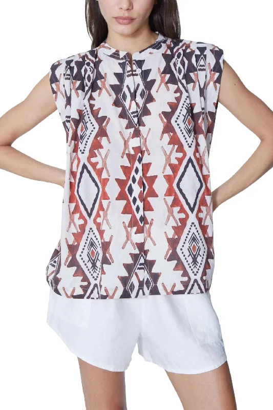 Ortiz Fany Sleeveless Shirt In Mix 1Festival Shirts