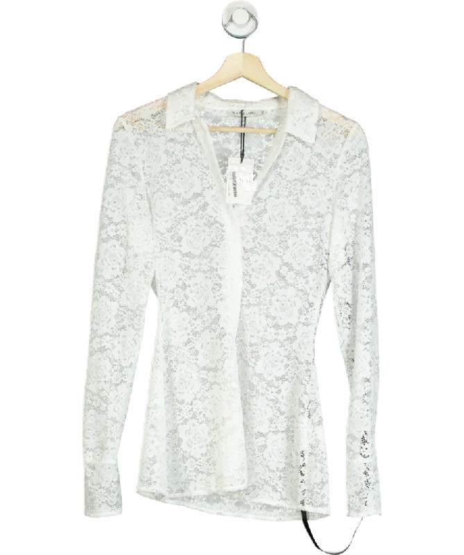 SLA the label White Kimmy Lace Shirt UK XSArtist Shirts