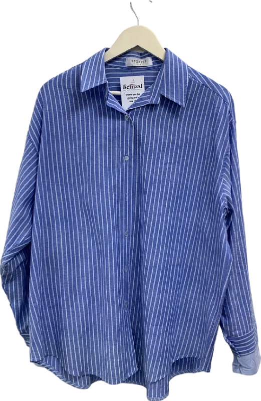 Storets Blue Striped Shirt UK S/MEmbellished Shirts