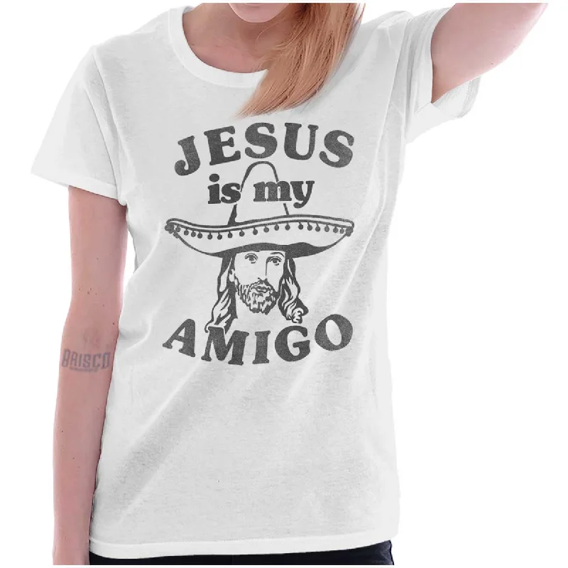 Amigo Jesus Ladies T ShirtCultural T-Shirts