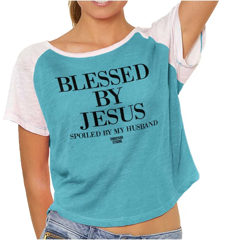 Blessed by Jesus Vintage T ShirtsEmbellished T-Shirts