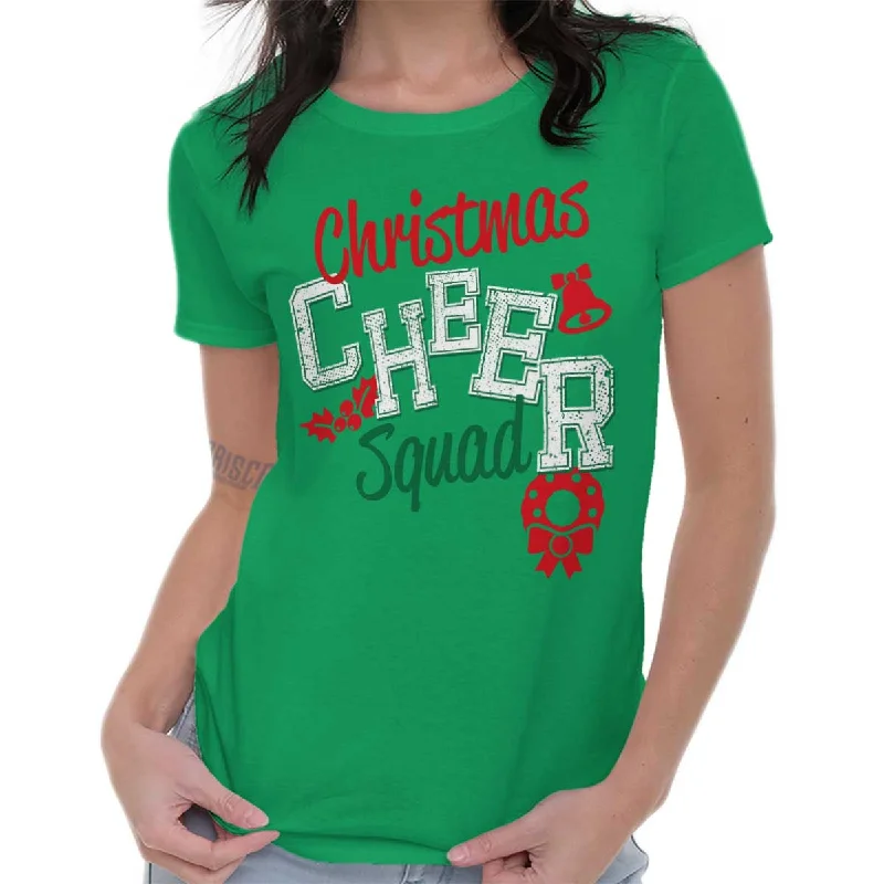 Cheer Squad Christmas Ladies T ShirtHigh-Fashion T-Shirts