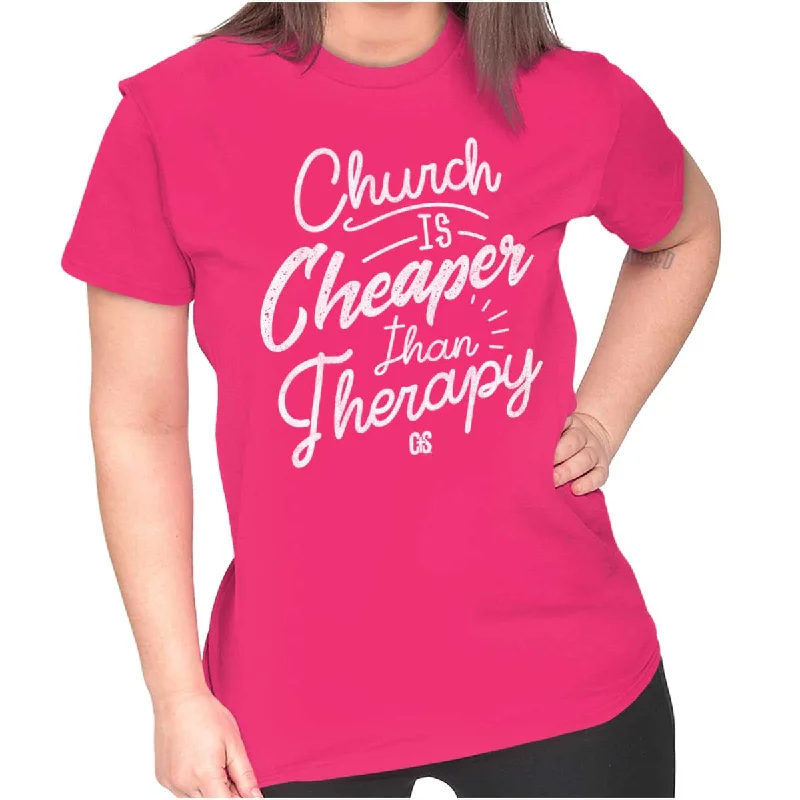 Church Therapy Ladies T ShirtAsymmetrical T-Shirts