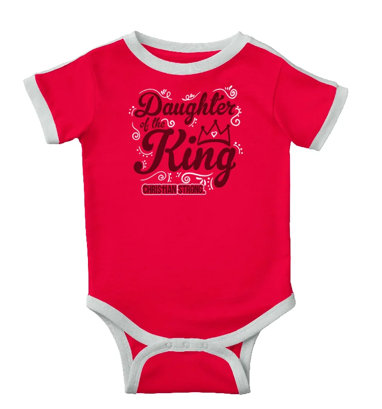 Daughter Of The King Ringer Romper BodysuitFestival T-Shirts