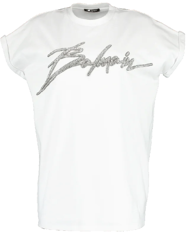 Embroidered Signature T-ShirtStatement T-Shirts