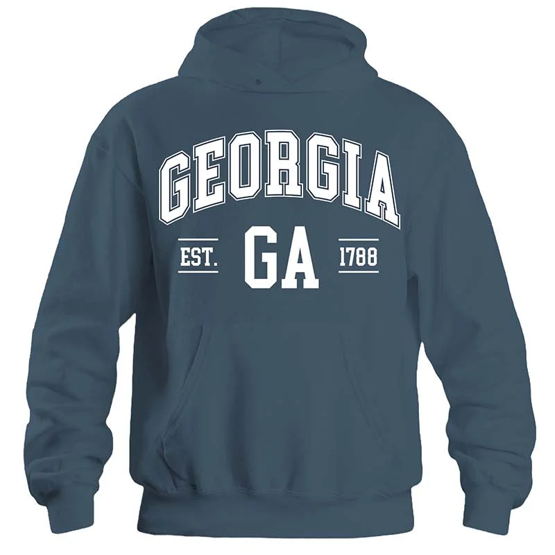 Georgia Established Hoodie in Airforce BlueVelvet T-Shirts