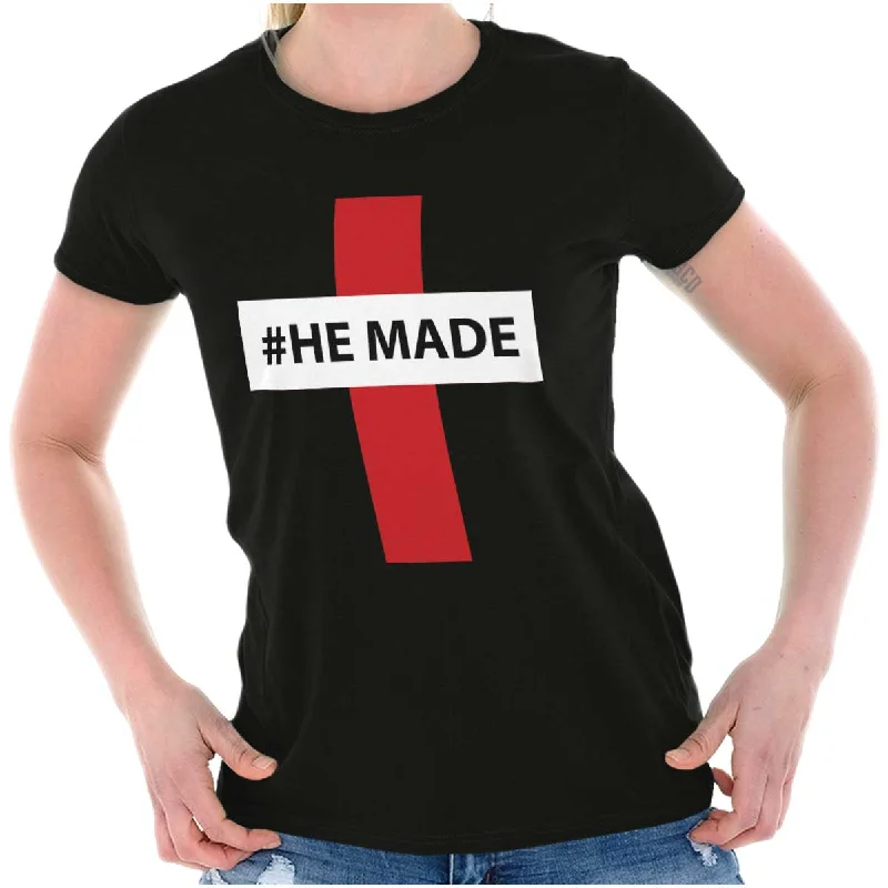 Hashtag Religious Ladies T ShirtHiking T-Shirts