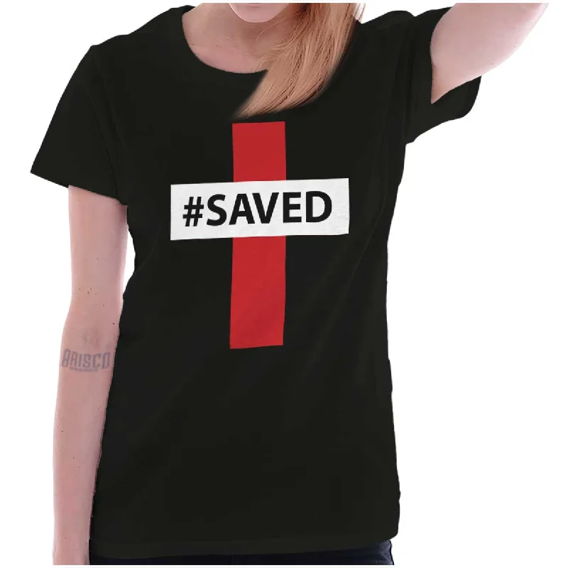 Hashtag Saved Ladies T ShirtCycling T-Shirts