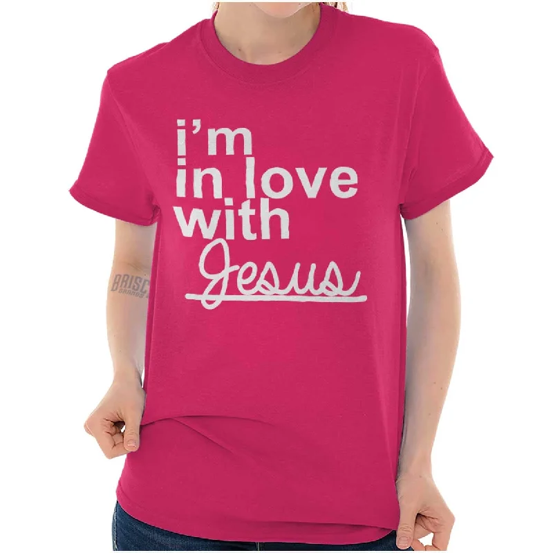 I'm In Love With Jesus Printed Adult T-ShirtSports Team T-Shirts