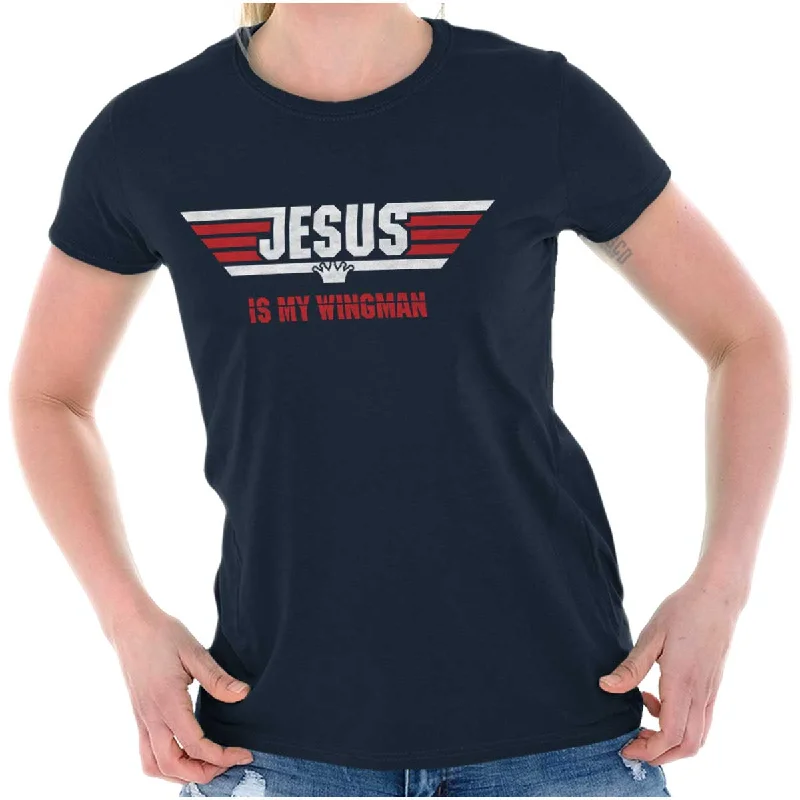 Jesus Is My Wingman Ladies T ShirtLimited Edition T-Shirts