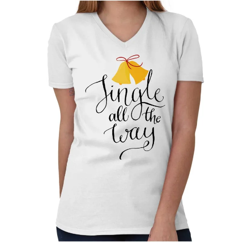 Jingle All The Way V-Neck T ShirtTie-Dye T-Shirts