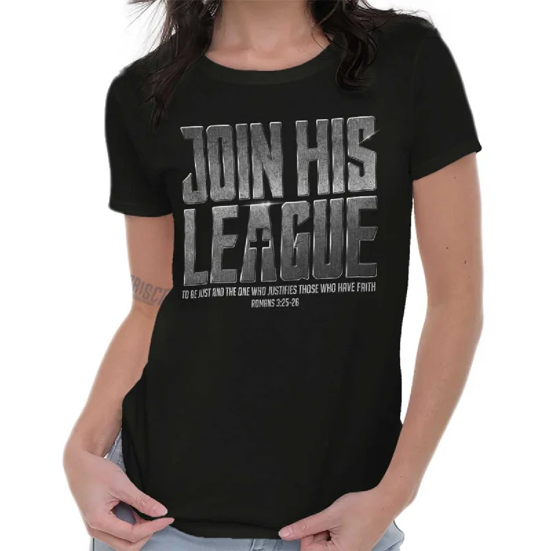 Join His League Ladies T ShirtHemp T-Shirts