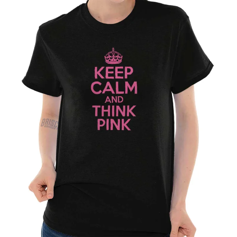 Keep Calm And Think Pink T ShirtFishing T-Shirts