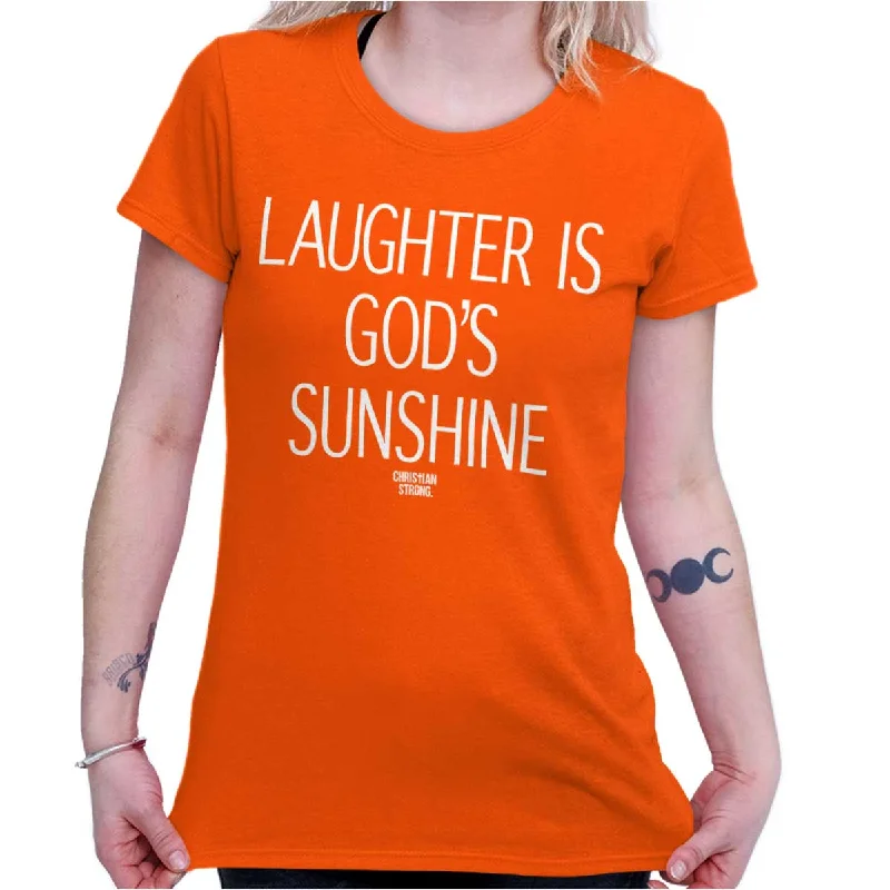 Laughter Ladies T ShirtMetallic T-Shirts