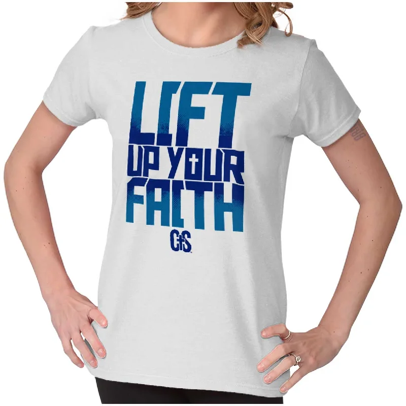 Lift up Faith Ladies T ShirtJersey T-Shirts