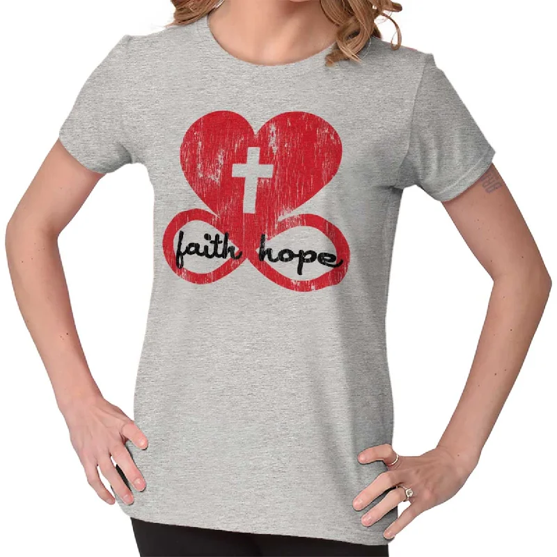 Faith Hope Ladies T ShirtBranded T-Shirts