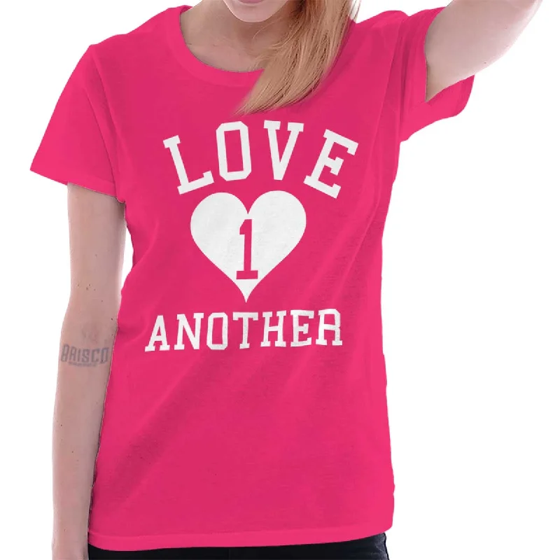 Love One Another Printed Missy Fit T-ShirtCropped T-Shirts