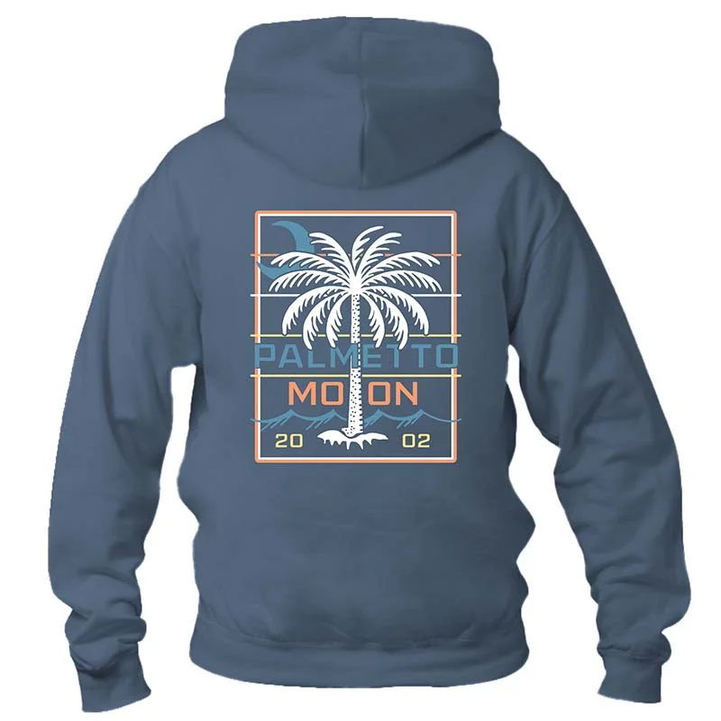 Palm Tree Wave HoodieBlended Fabric T-Shirts