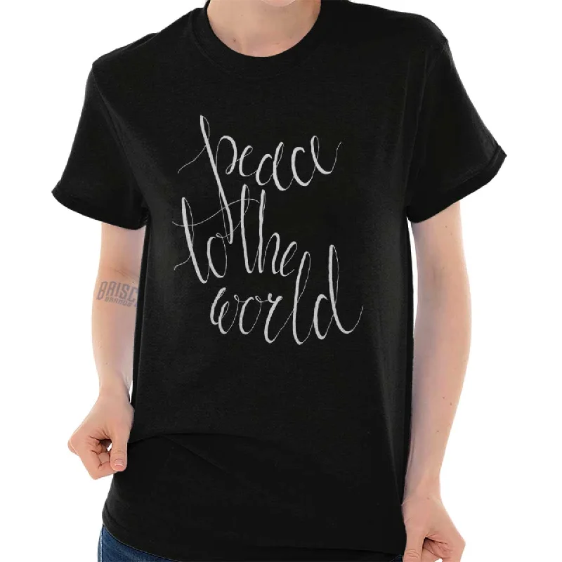 Peace To The World T ShirtV-Neck T-Shirts